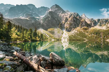 Fototapeta Tatrzański Park Narodowy, Polska. Małe Góry Jezioro Zabie Oko lub M