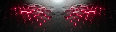 Fototapeta Cybernetyczna Przestrzeń: Echa Technologii i Światła