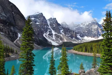 Obraz Jezioro morenowe w Parku Narodowym Banff, Alberta, Kanada