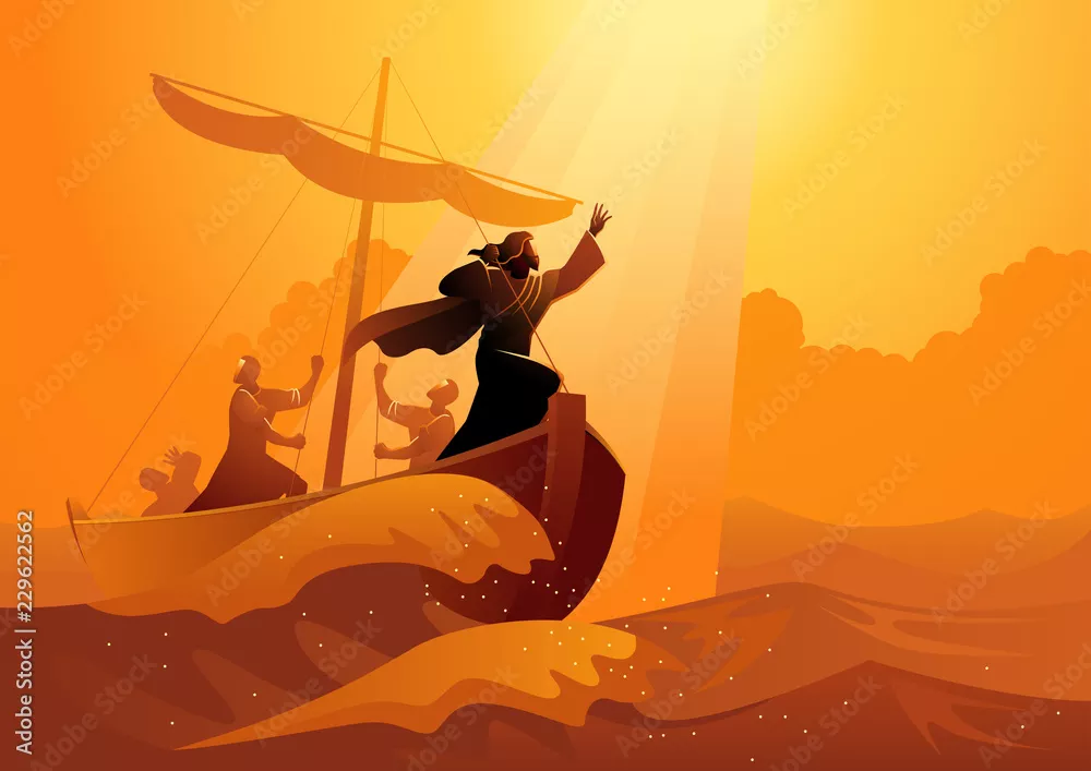 Fototapeta Spokojnie, Jezus ucisza burzę