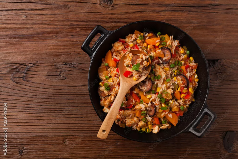 Fototapeta Tradycyjna jambalaya.