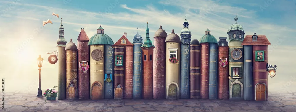 Obraz magiczne miasto
