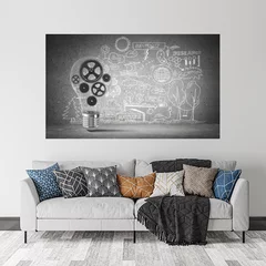 Obraz na płótnie w salonie