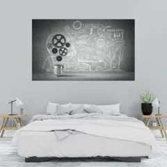 Obraz na płótnie w sypialni