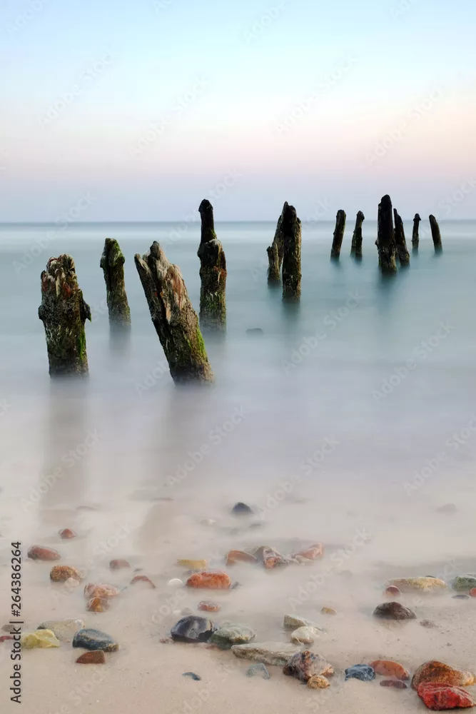 Fototapeta Wybrzeże Morza Bałtyckiego,Kołobrzeg,Polska.