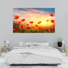 Obraz na płótnie w sypialni