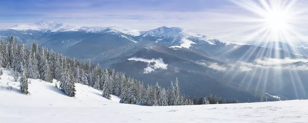 Obraz Zimowy Krajobraz Górski