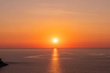 Obraz Zapierający dech w piersiach Zachód Słońca Nad Oceanem