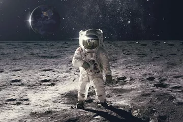 Fototapeta kosmonautą na Księżycu