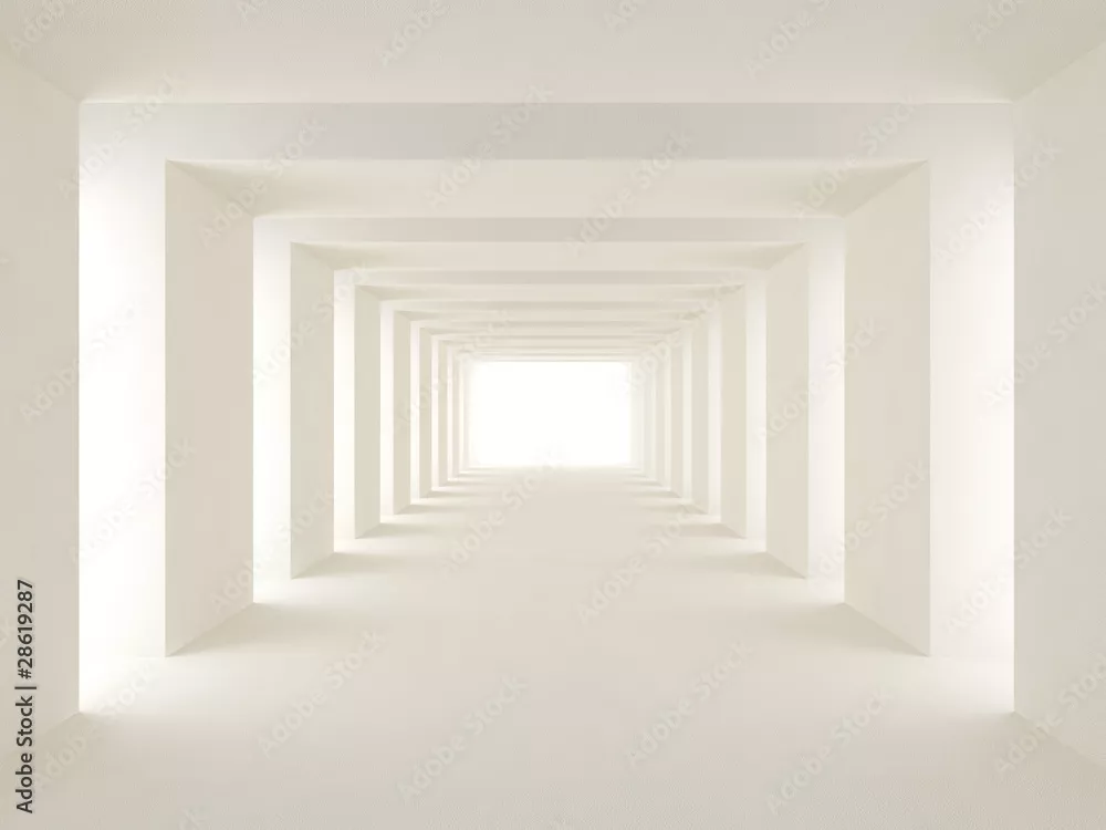 Fototapeta tunel światła