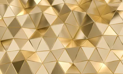 Fototapeta Złota Geometria: Nowoczesna Elegancja
