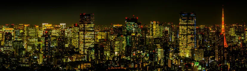 Fototapeta Nocna Panorama Metropolii: Miasto Świateł