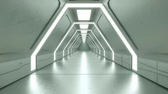 Fototapeta Futurystyczny Tunel Świetlny