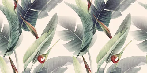 Fototapeta Botaniczny Wzór Tropikalnych Liści