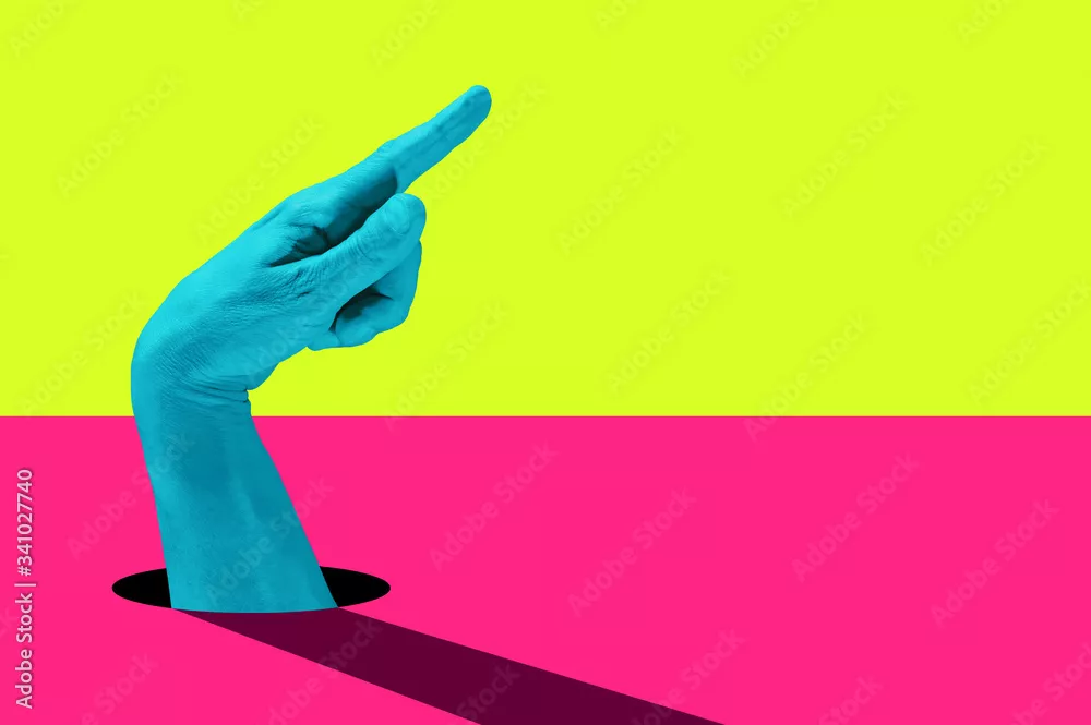 Obraz minimalistyczna surrealistyczna kompozycja