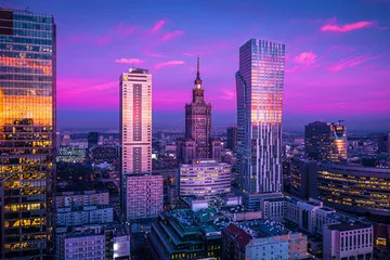 Obraz Wielkomiejski Zmierzch nad Warszawą