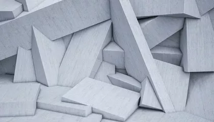 Fototapeta Geometryczny Abstrakt: Szara Przestrzeń