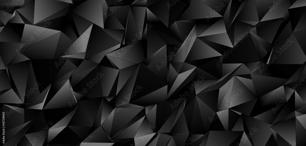 Fototapeta Nowoczesna Elegancja: Geometryczny Minimalizm w Czerni