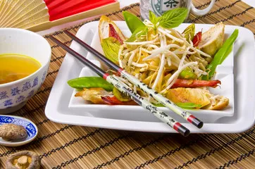 Fototapeta Filet z piersi z kurczaka tajskiego owce