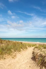 Obraz pejzaż plaży, z piaszczystą ścieżką