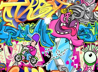 Obraz Graffiti Urban Art tło wektor