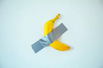 Obraz Awangarda Sztuki: Banan na Ścianie