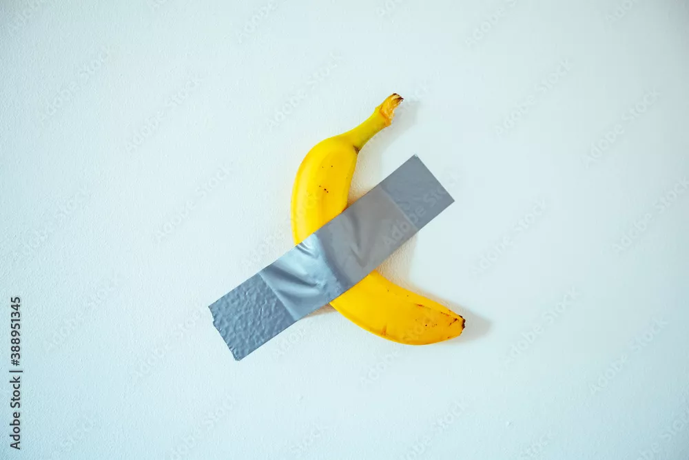 Obraz Awangarda Sztuki: Banan na Ścianie
