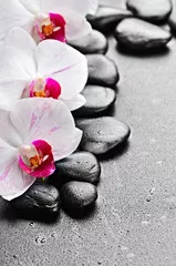 Obraz Harmonia Orchidei i Kamieni Zen