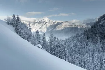 Obraz Zimowy Krajobraz Górski