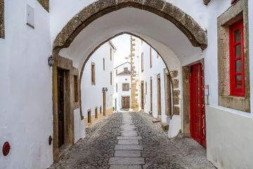Fototapeta Urocza ulica historycznego Marvao, Alentejo, Portugalia