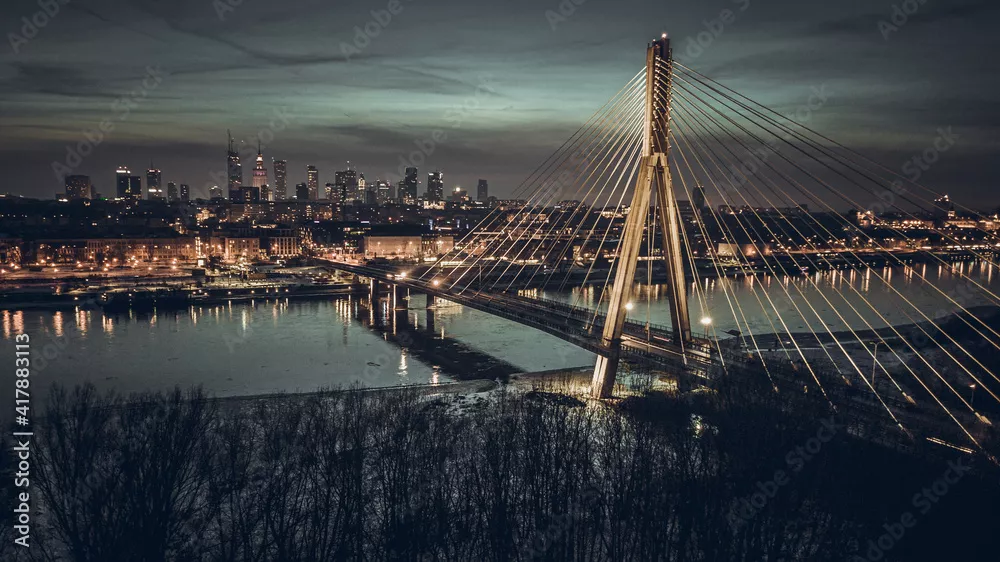 Fototapeta Polska Warszawa zimą