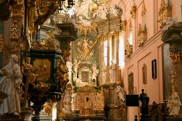 Obraz Barokowy Wystrój Wnętrza Kościoła