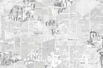 Obraz Zgazetowany Collage: Artystyczna Mozaika Słów