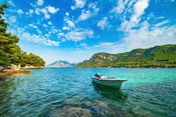 Fototapeta Widok na Adriatyk w Chorwacji o poranku