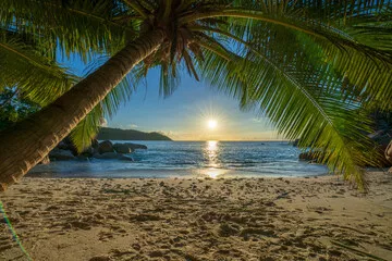 Fototapeta Rajski Zachód Słońca na Tropikalnej Plaży