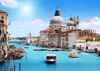 Obraz Canal Grande i Bazylika Santa Maria della Salute, Wenecja, Włochy