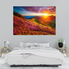 Obraz na płótnie w sypialni