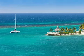 Fototapeta Katamaran w Ocho Rios na Jamajce