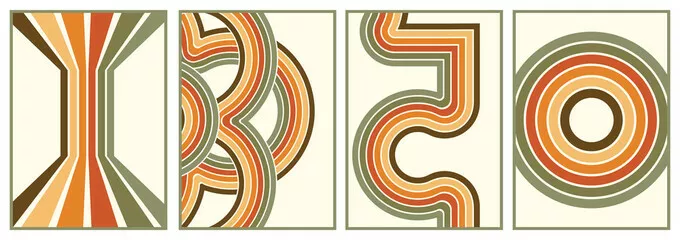 Obraz Retro Geometryczne Wzory