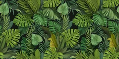 Fototapeta Egzotyczna Zielona Oaza: Nature-Inspired Elegance