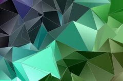 Fototapeta Geometria w Zieleni: Nowoczesna Fototapeta Ścienna