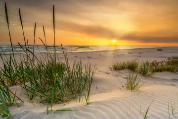 Obraz Malowniczy Zachód Słońca nad Plażą