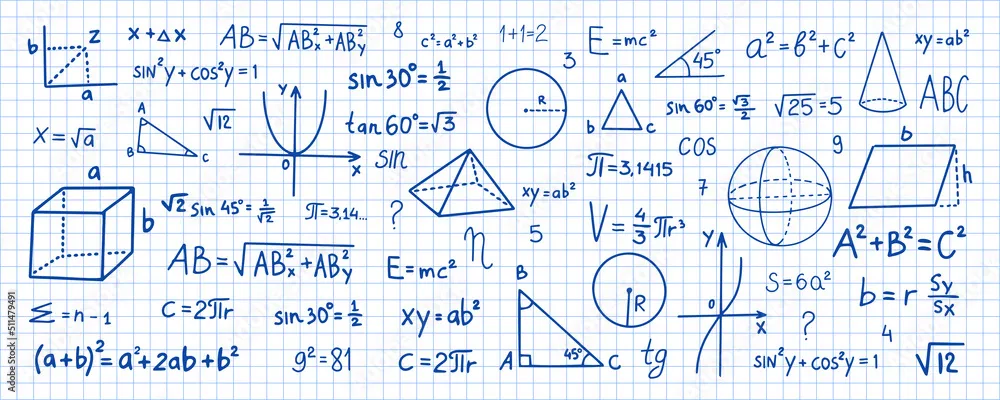 Fototapeta Matematyczna Inspiracja: Kreatywna Nauka na Co Dzień
