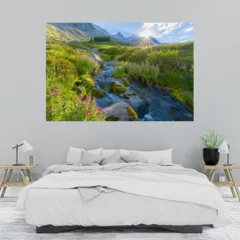 Obraz na płótnie w sypialni