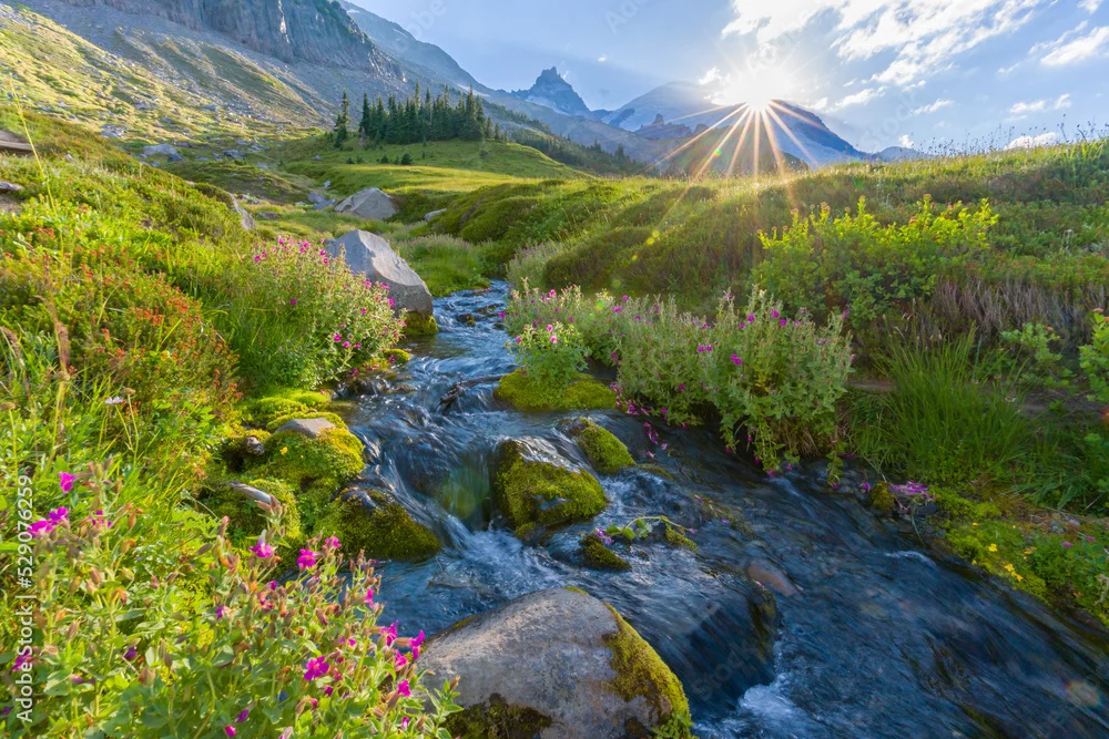 Obraz Harmonia Poranka w Górskim Krajobrazie