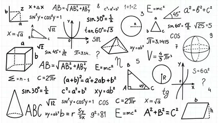 Fototapeta Matematyczne Inspiracje: Świat Liczb i Kształtów