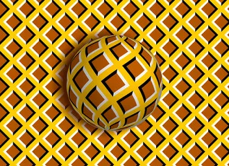 Obraz Geometryczny Wzór Kuli na Tle Kratki