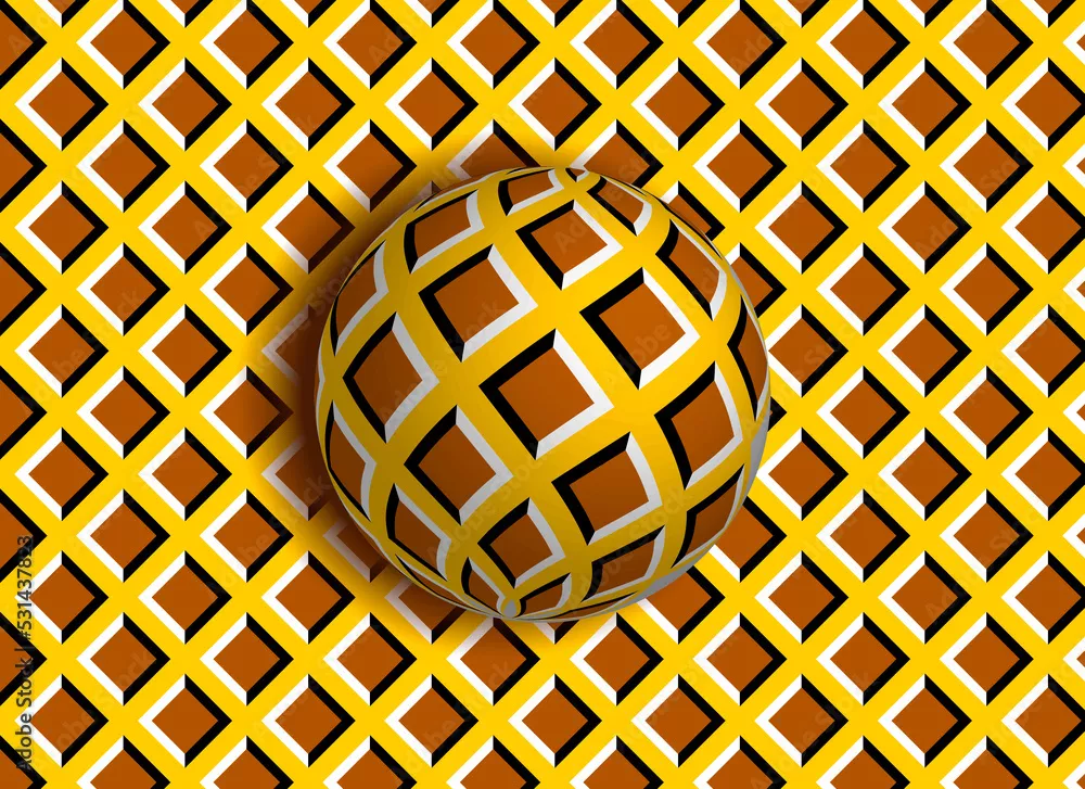 Obraz Geometryczny Wzór Kuli na Tle Kratki