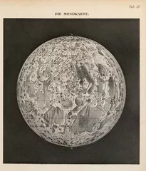 Fototapeta Vintage mapa księżyca
