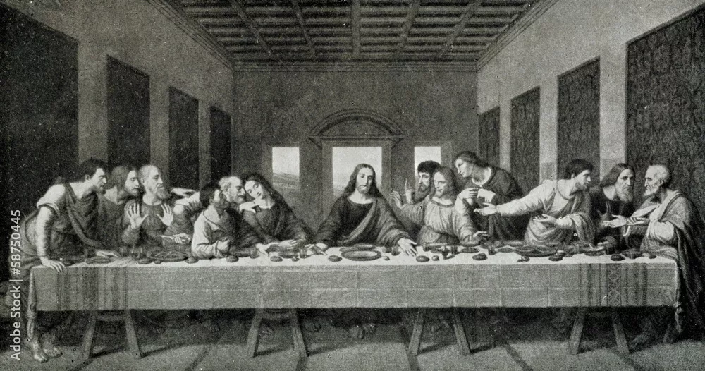 Fototapeta Ostatnia wieczerza (Leonardo da Vinci; 1498)